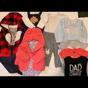 6 to 9 month baby girl clothes lot
